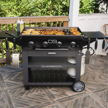 Charbroil Pro Series 3 Burner Infrared Gas Grill Matte Black